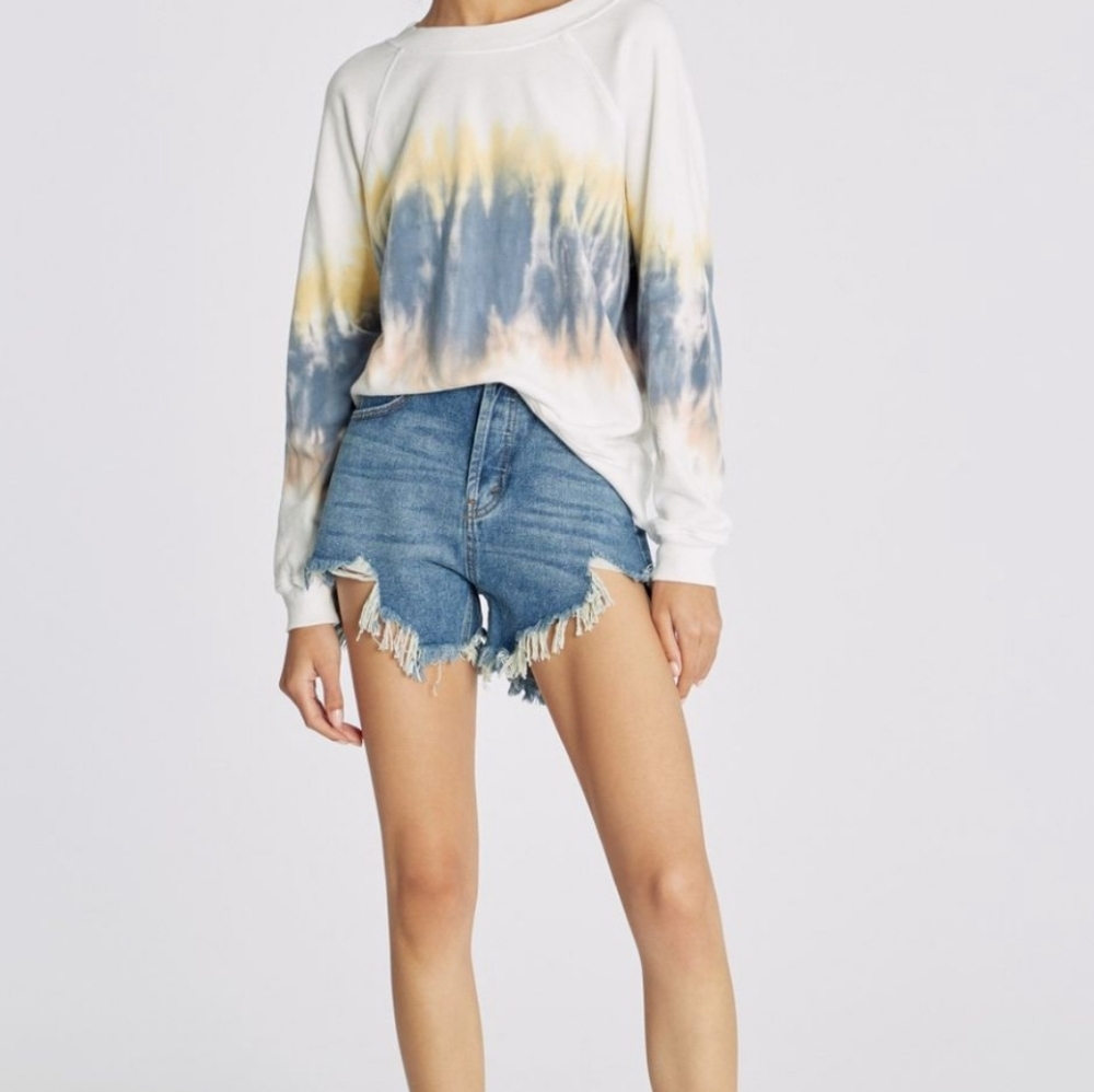 Wildfox 'Baja Burst' Tie Dyed Sweatshirt